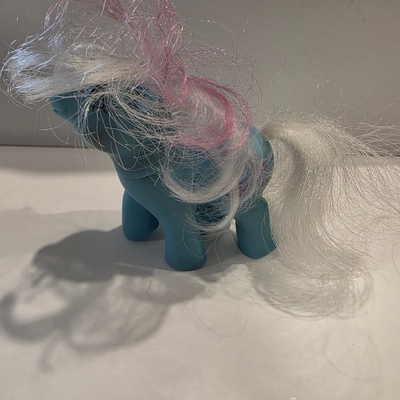 Vintage Blue My Little Pony G1 Poodle Toy Figure Hasbro 1983 - Picture 2 of 6